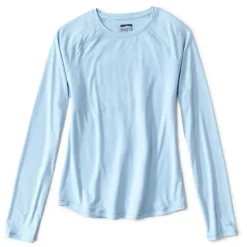 Orvis Shirts|Women'S Dricast Long-Sleeved Knit Tee Cloud Blue