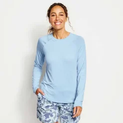 Orvis Shirts|Women'S Dricast Long-Sleeved Knit Tee Cloud Blue