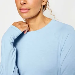Orvis Shirts|Women'S Dricast Long-Sleeved Knit Tee Cloud Blue