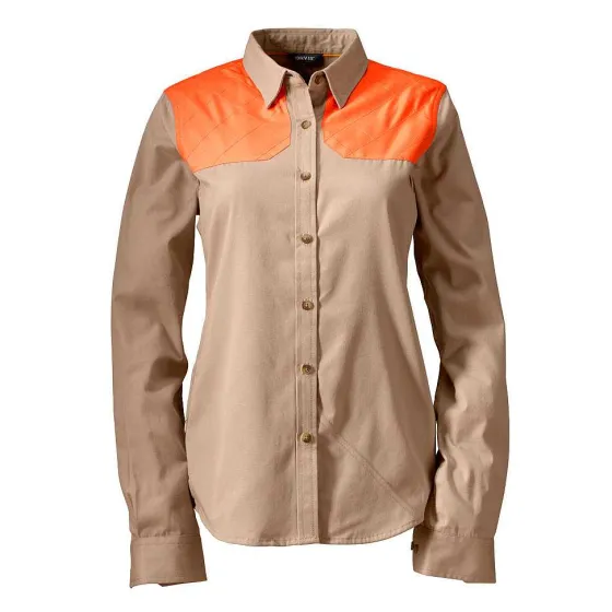 Orvis Shirts|Women'S Midweight Shooting Shirt Sand/Blaze