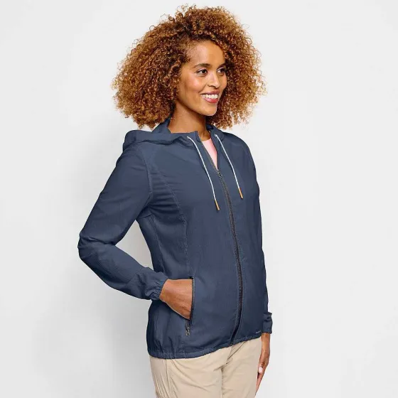 Orvis Shirts|Women'S Open Air Caster Hooded Zip-Up Jacket Carbon