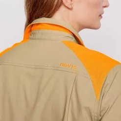Orvis Shirts|Women'S Pro Lt Hunting Shirt Tan/Blaze