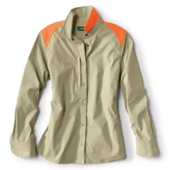 Orvis Shirts|Women'S Pro Lt Hunting Shirt Tan/Blaze