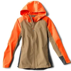 Orvis Jackets|Women'S Pro Lt Softshell Hoodie Blaze Orange