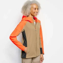 Orvis Jackets|Women'S Pro Lt Softshell Hoodie Blaze Orange