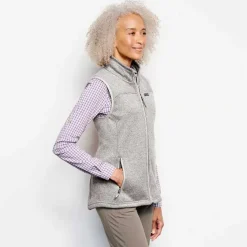 Orvis Jackets|Women'S R65 Sweater Fleece Vest Gray