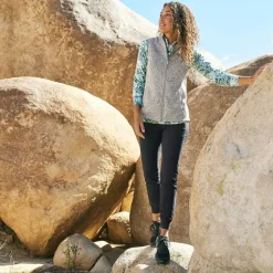 Orvis Jackets|Women'S R65 Sweater Fleece Vest Gray
