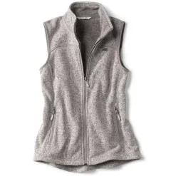 Orvis Jackets|Women'S R65 Sweater Fleece Vest Gray