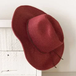 Orvis Hats|Women'S Saddle Ridge Straw Fedora Sedona