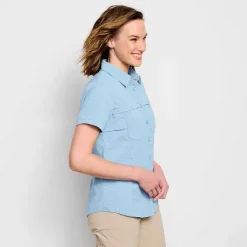 Orvis Shirts|Women'S Short-Sleeved Open Air Caster Cloud Blue
