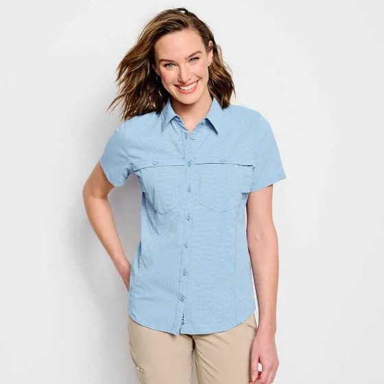Orvis Shirts|Women'S Short-Sleeved Open Air Caster Cloud Blue