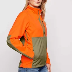 Orvis Hunting|Women'S Softshell Hunting Jacket Tan/Blaze