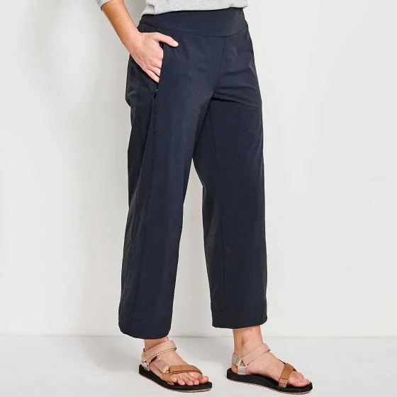 Orvis Pants|Wonder Ripstop Wide-Leg Crop True Navy