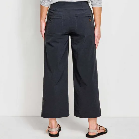 Orvis Pants|Wonder Ripstop Wide-Leg Crop True Navy