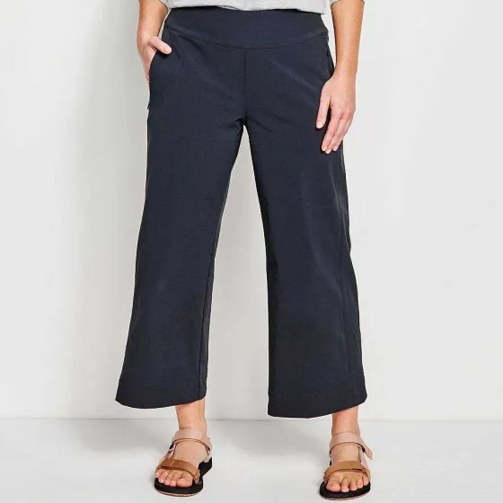 Orvis Pants|Wonder Ripstop Wide-Leg Crop True Navy