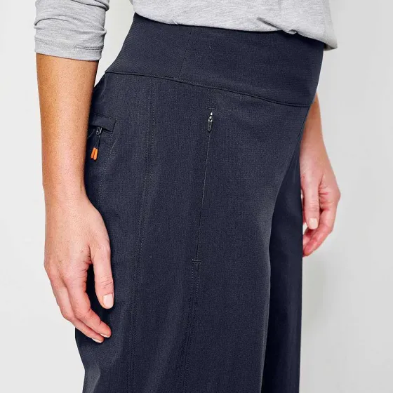 Orvis Pants|Wonder Ripstop Wide-Leg Crop True Navy