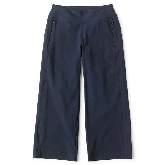 Orvis Pants|Wonder Ripstop Wide-Leg Crop True Navy