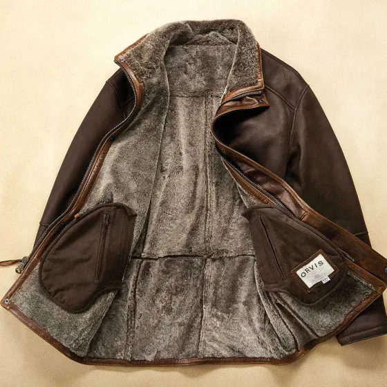 Orvis Jackets|World'S Finest Shearling Coat Brown